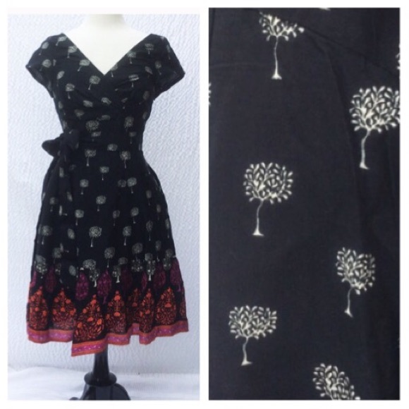 eshakti Dresses & Skirts - New Eshakti Tree Print Fit & Flare Dress M 8